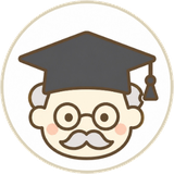 HAKASE CARE の博士のイラスト